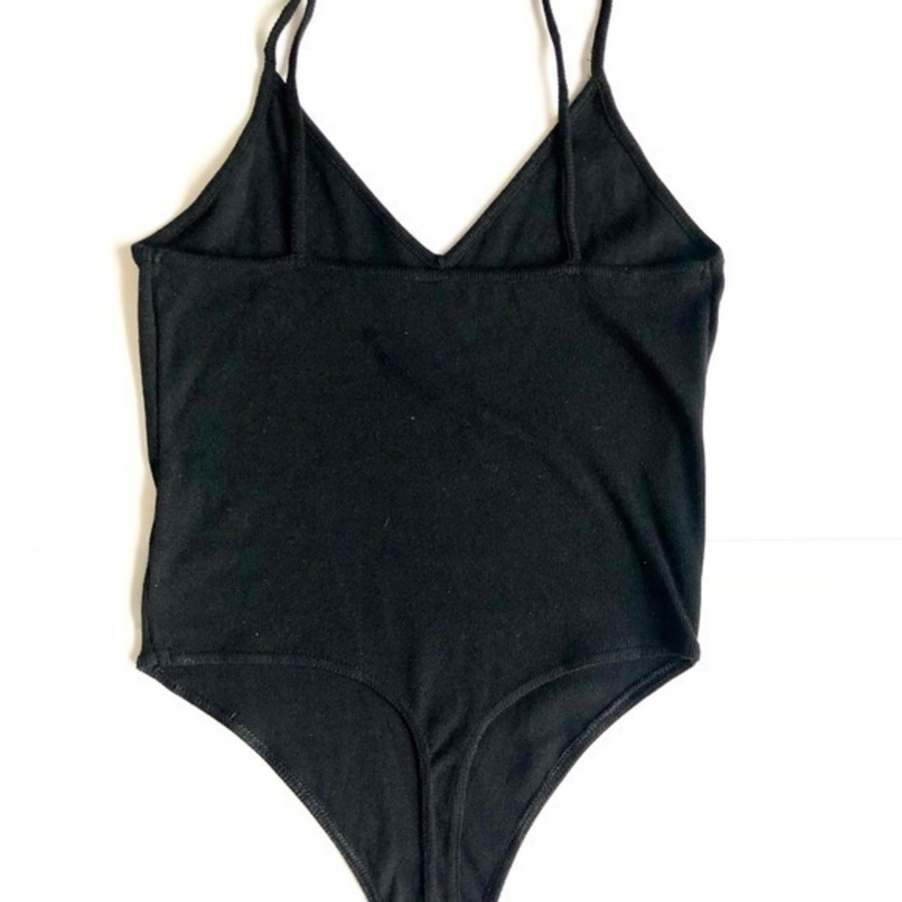 Black bodysuit cotton top size M - Picture 6 of 6